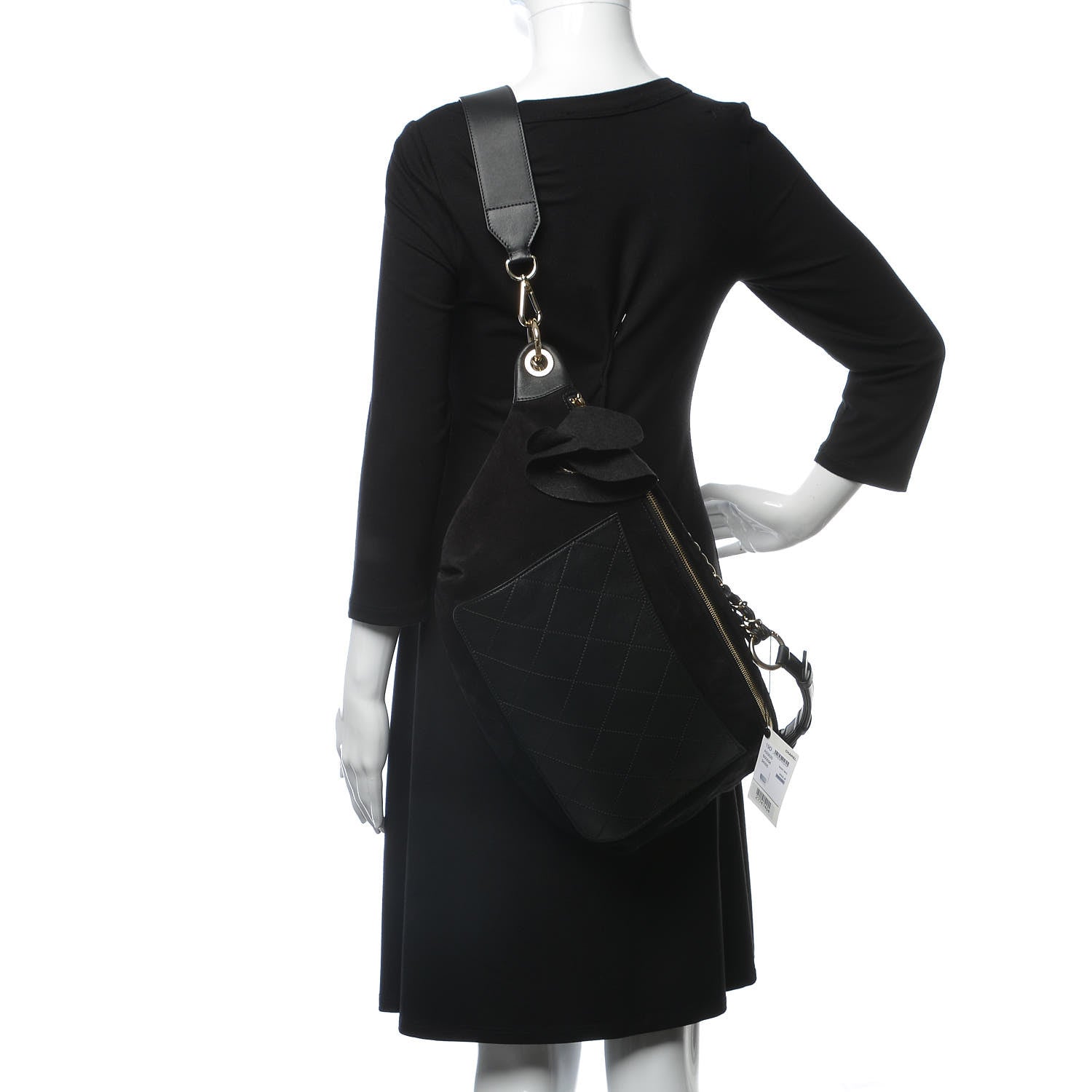Chanel x Pharrell Williams Suede Calfskin Oversized Waist Belt Bag Black 5 of 11