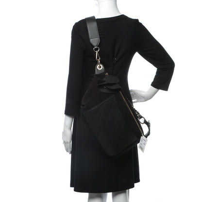 Chanel x Pharrell Williams Suede Calfskin Oversized Waist Belt Bag Black 5 of 11