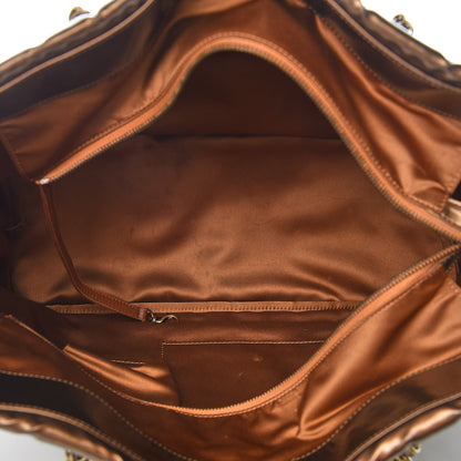 Chanel Vinyl Quilted Large Frozen Tote Bronze 7 of 10