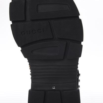 Gucci Nappa Mesh Studded Mens Aguru Sandals 11 Black 9 of 11