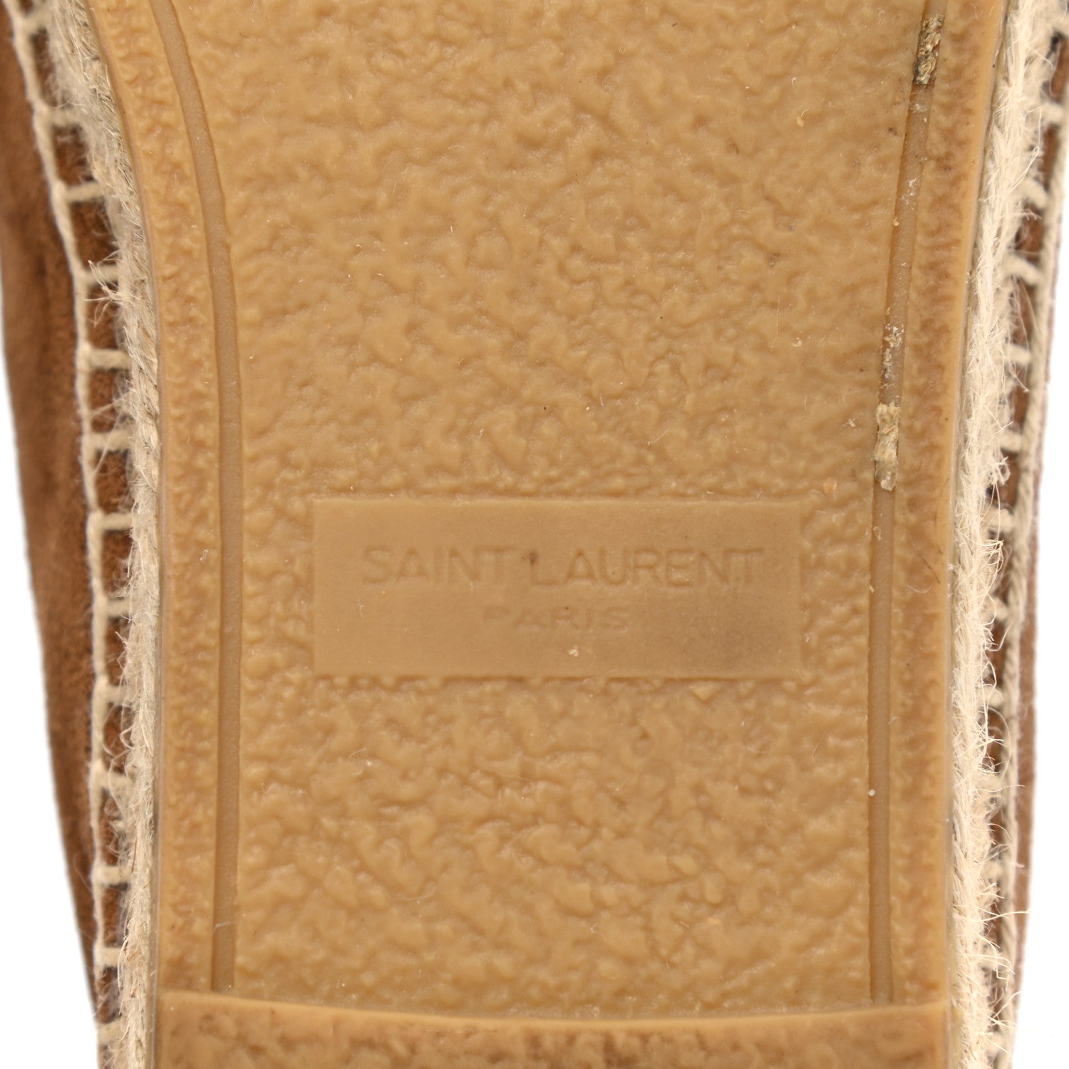 Saint Laurent Suede Monogram Espadrilles 36.5 Brown 6 of 9