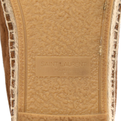 Saint Laurent Suede Monogram Espadrilles 36.5 Brown 6 of 9