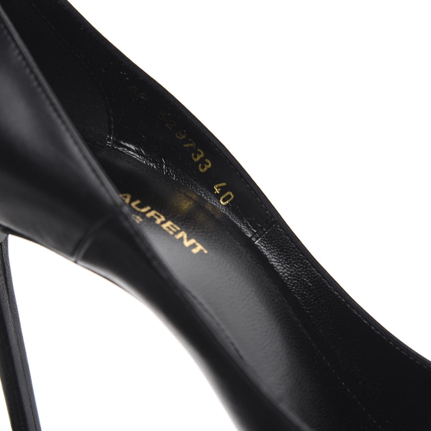 Saint Laurent Calfskin Zoe 105 Pumps 40 Black 8 of 9
