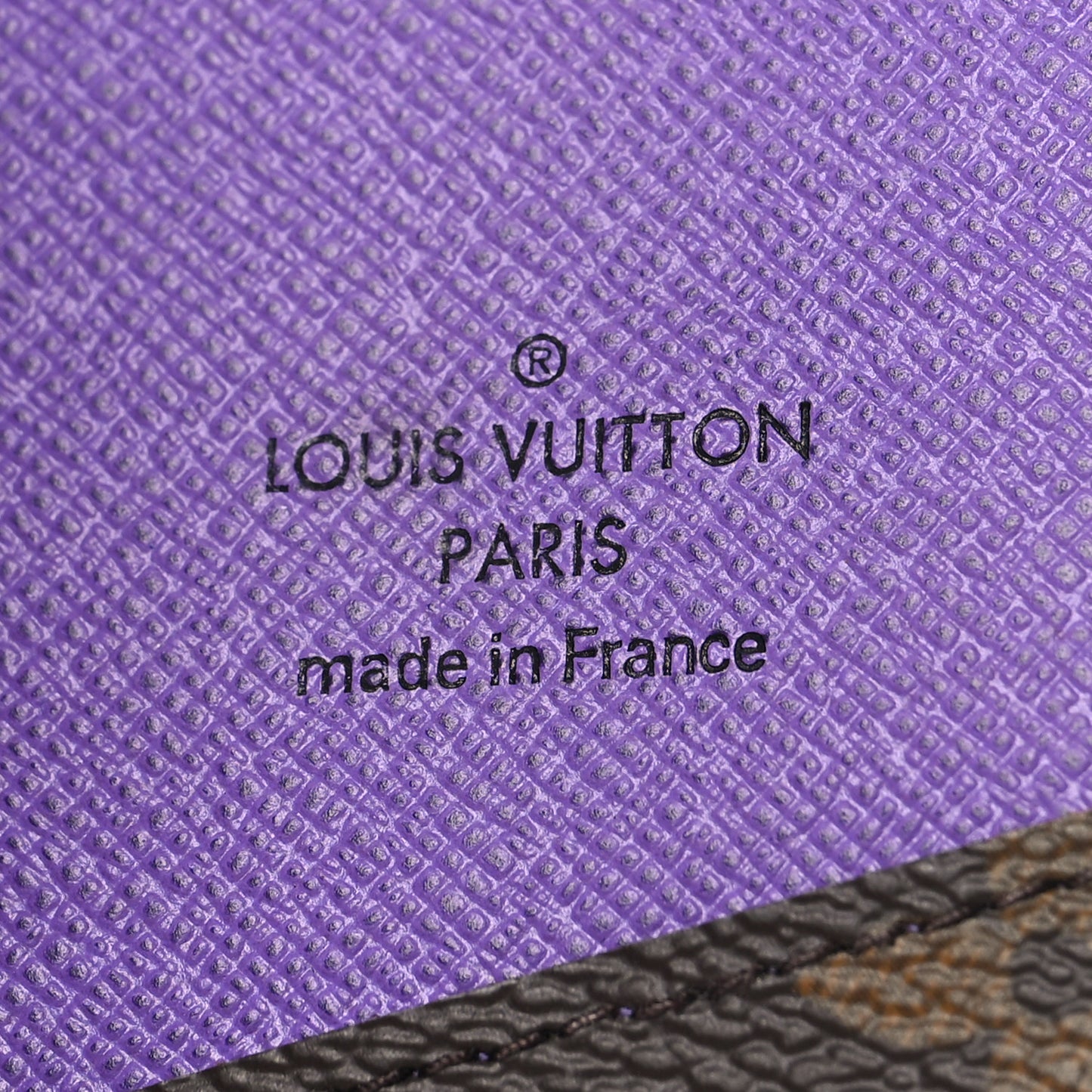 Monogram Pocket Organizer NM Purple
