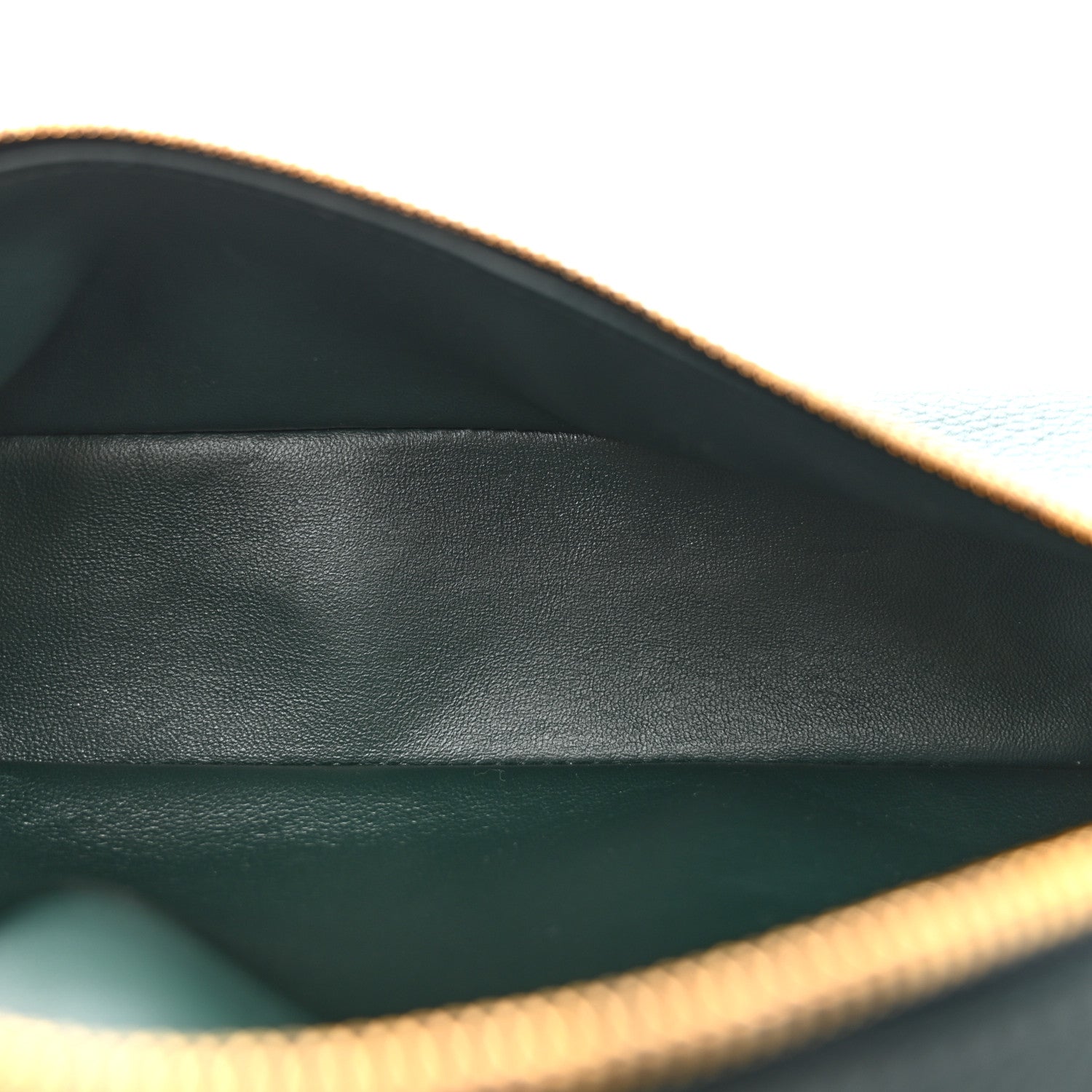 Loro Piana Grained Calfskin L19 Extra Pocket Pouch New Petrolio 5 of 9