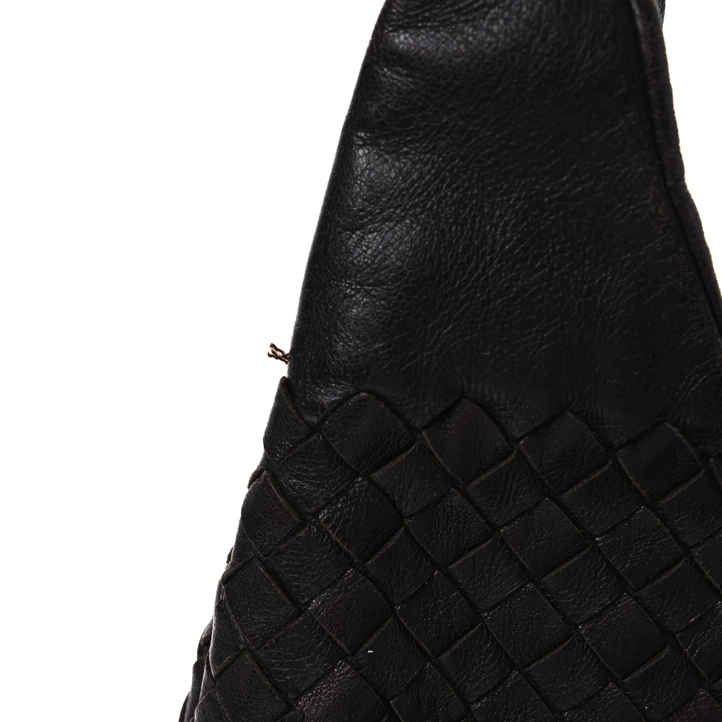 Nappa Intrecciato Large Campana Hobo Ebano