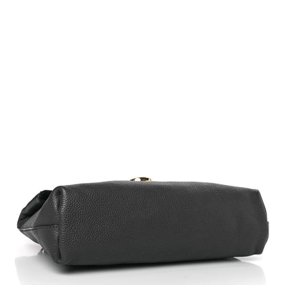 Salvatore Ferragamo Calfskin May Clutch Grey 4 of 8
