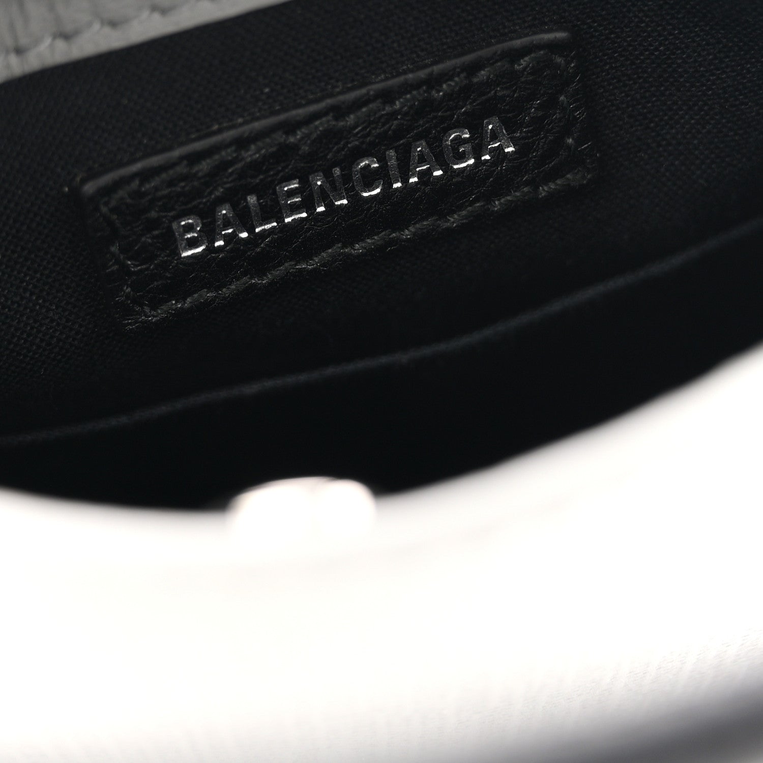 Balenciaga Squared Calfskin Logo Shopping Phone Holder Bag Balenciaga Grey 6 of 11