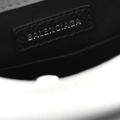 Balenciaga Squared Calfskin Logo Shopping Phone Holder Bag Balenciaga Grey 6 of 11
