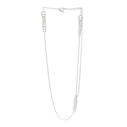 Hermes Sterling Silver Alea II Long Necklace 3 of 5