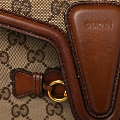 Gucci Monogram Medium Lady Web Shoulder Bag Beige Cuir 23 of 24