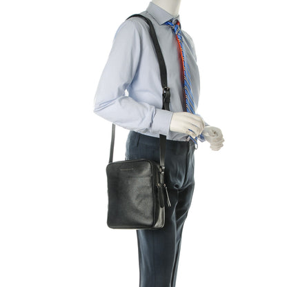 Burberry London Grainy Calfskin Messenger Bag Black 2 of 7