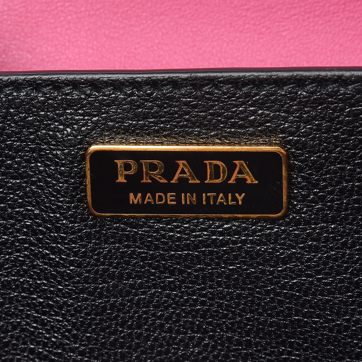Prada City Calf Saffiano Cahier Bag Fuxia Black 6 of 6