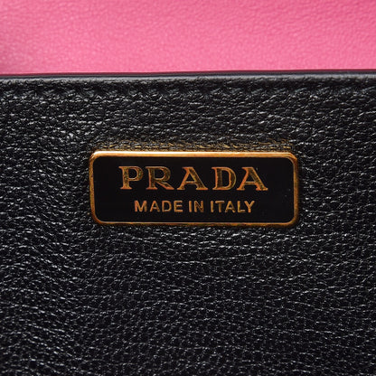 Prada City Calf Saffiano Cahier Bag Fuxia Black 6 of 6