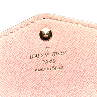 Louis Vuitton Damier Ebene Sarah Wallet NM Rose Ballerine 6 of 6