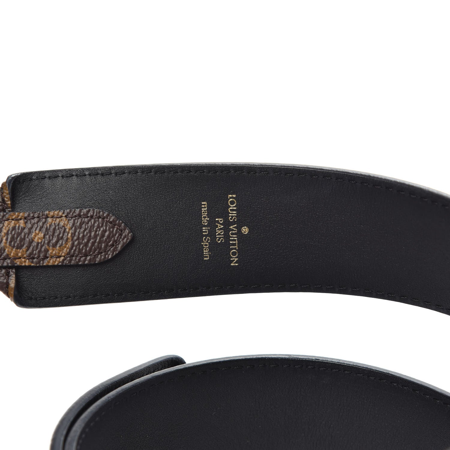 Louis Vuitton Monogram Bandouliere Shoulder Strap Black 3 of 3