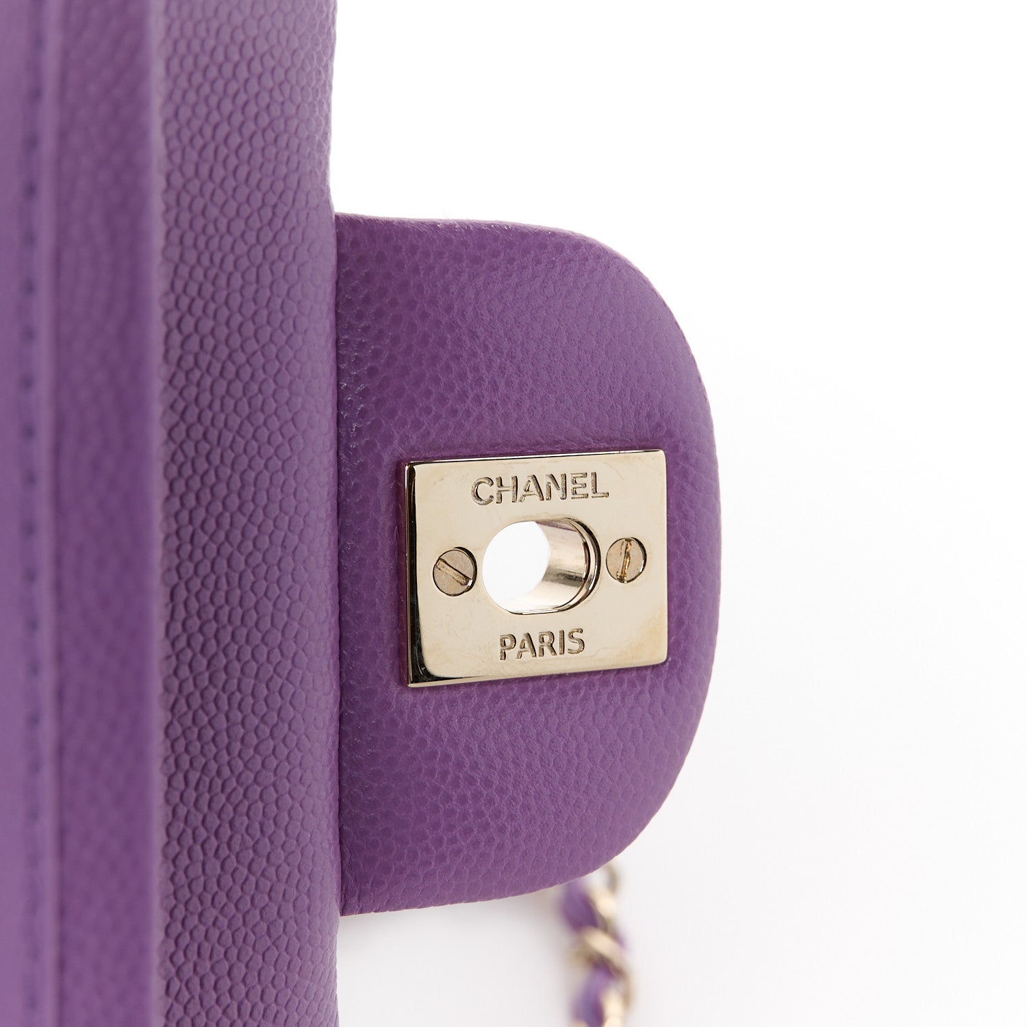 Chanel Caviar Quilted Small Double Flap Purple 7 of 12