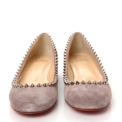Christian Louboutin Veau Velours Agnes 30 Pumps 36 Antic Pink Bronze 2 of 8