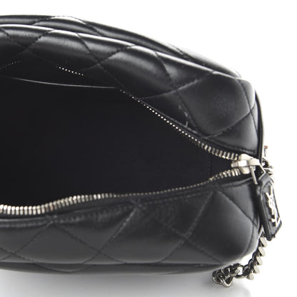 Saint Laurent Calfskin Y Quilted Monogram Small Loulou Bowling Bag Black 5 of 9