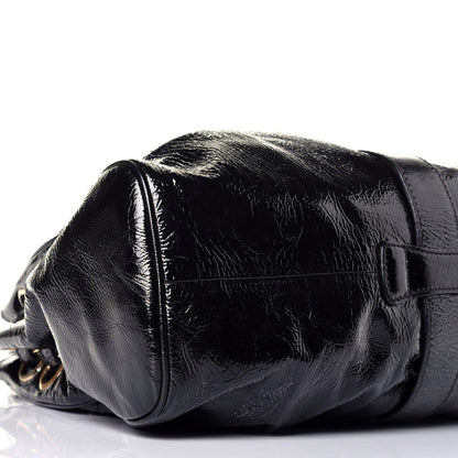 Jimmy Choo Crushed Patent Riki Bag Black 7 of 8
