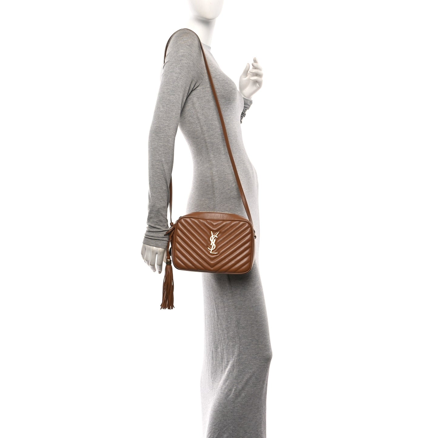 Calfskin Matelasse Monogram Lou Camera Bag Cinnamon