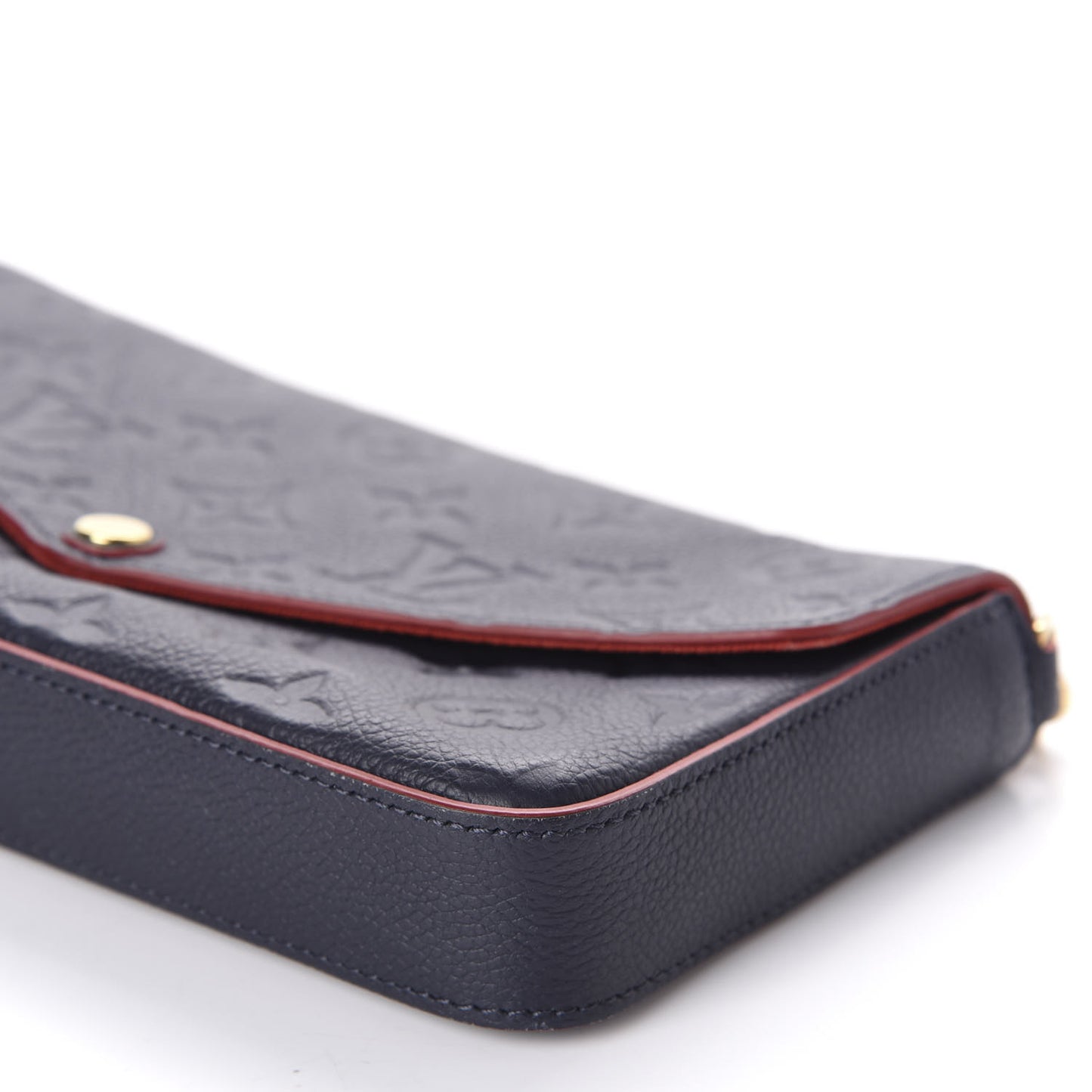Empreinte Pochette Felicie Chain Wallet Marine Rouge