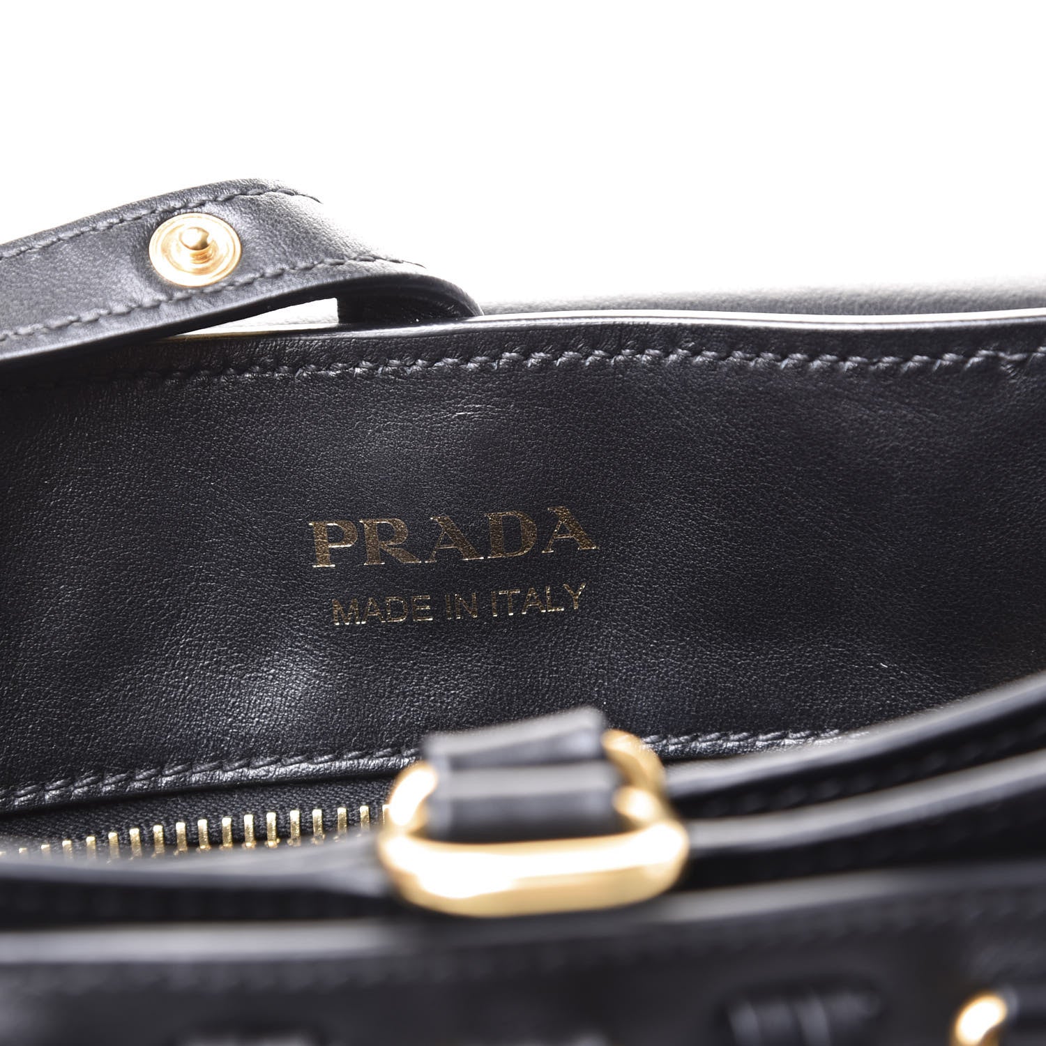 Prada Saffiano Cuir Calf Corsaire Bag Black 7 of 12