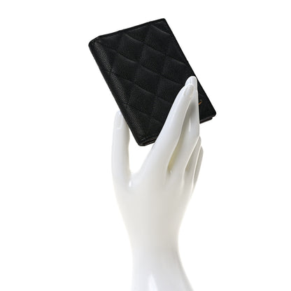 Chanel Caviar Quilted Card Holder Wallet Black 2 of 9