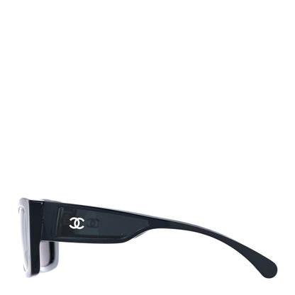 Chanel Acetate CC Rectangle Sunglasses 5430 Black 3 of 7