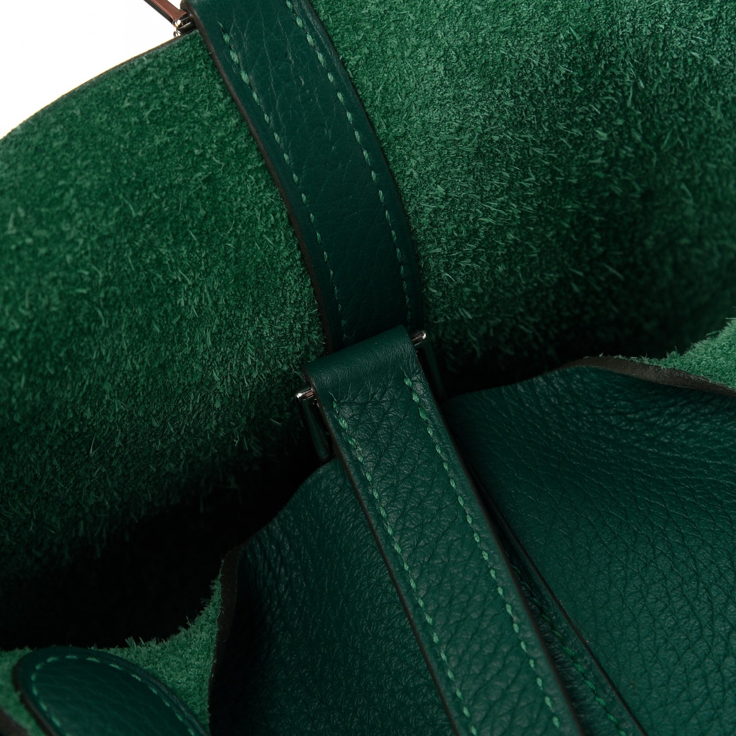 Hermes Taurillon Clemence Picotin Lock 18 PM Malachite 9 of 12