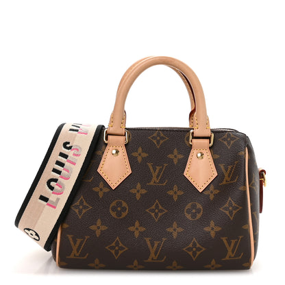 Louis Vuitton Monogram Speedy Bandouliere 20 Black 2 of 19