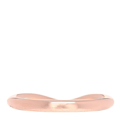 Tiffany 18K Rose Gold Diamond Elsa Peretti Wedding Band Ring 50 5.5 6 of 8