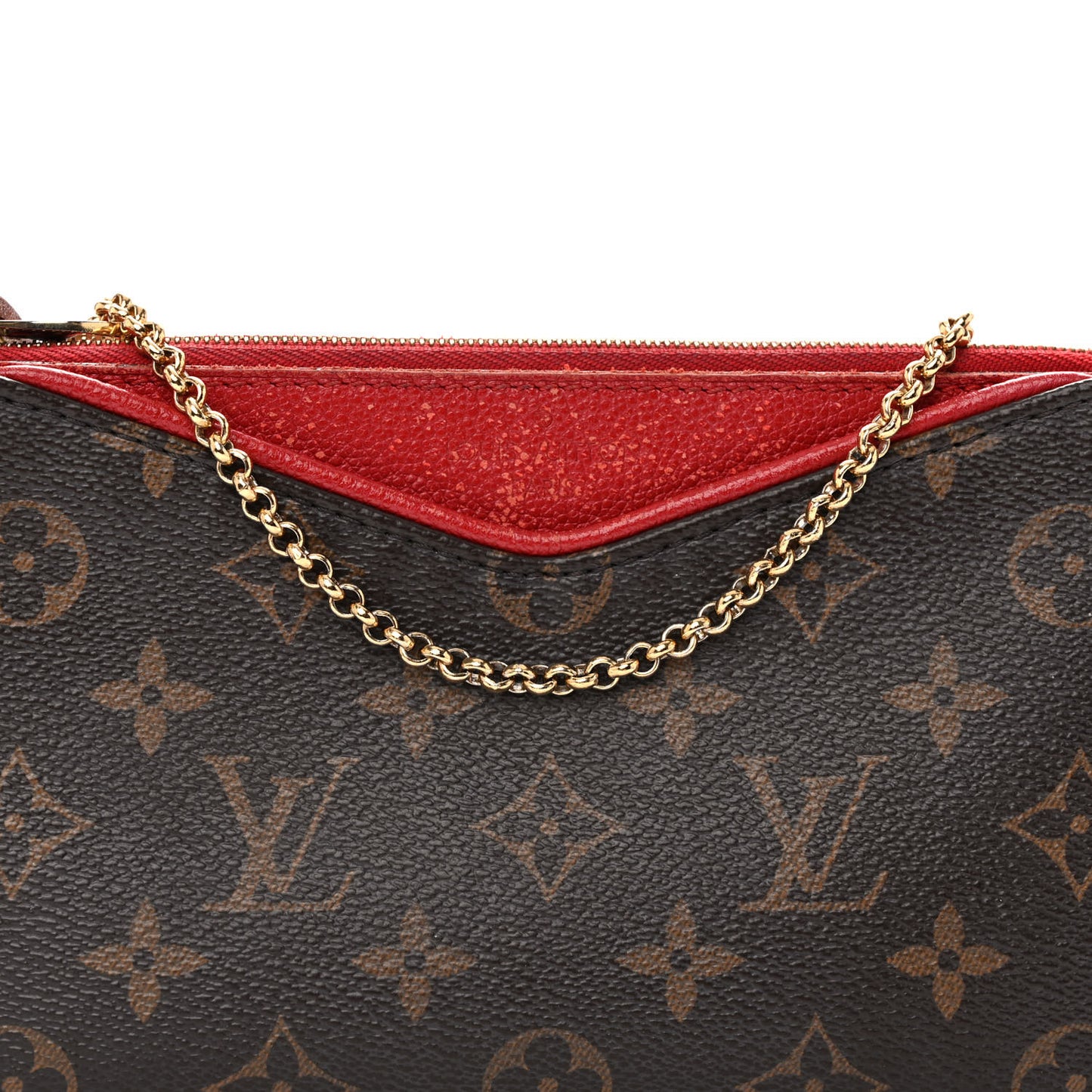 Monogram Pallas Clutch Cherry