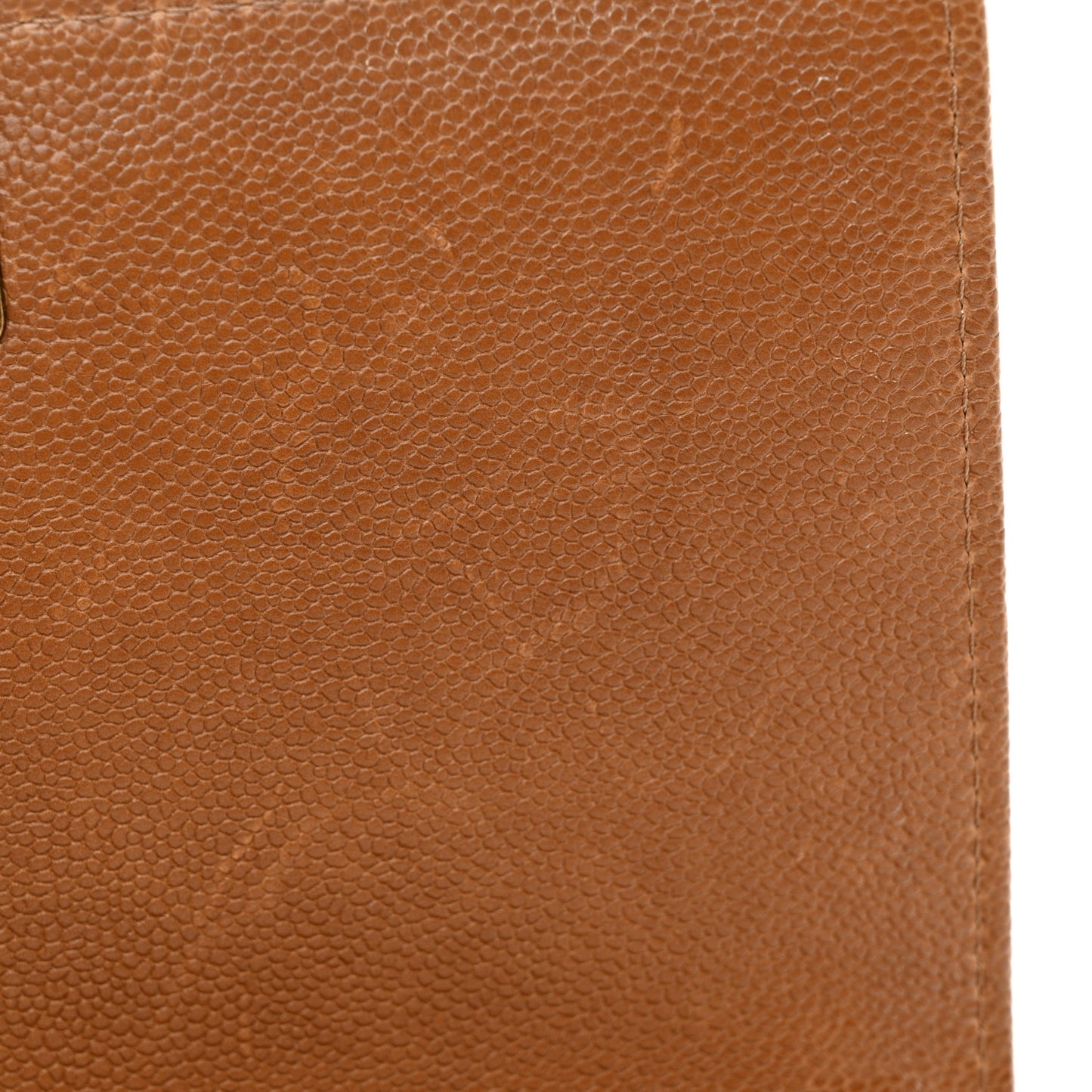 Caviar Quilted Medium Boy Flap Light Brown