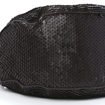Bottega Veneta Nappa Velours Intrecciato Fuzzy Medium Veneta Hobo Ebano 8 of 11