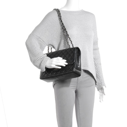 Chanel Caviar Jumbo Single Flap Black 2 of 8