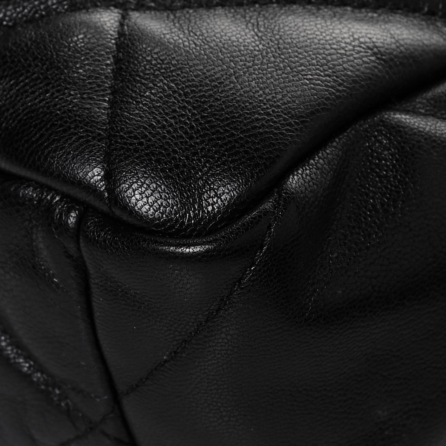 Goatskin Quilted Large Chanel 19 Flap Black