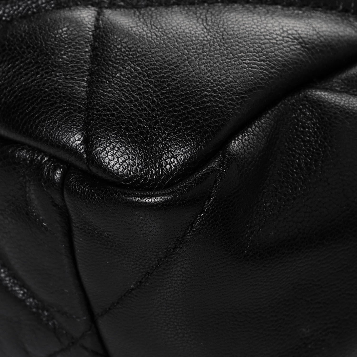 Chanel Goatskin Quilted Large Chanel 19 Flap Black 12 of 14
