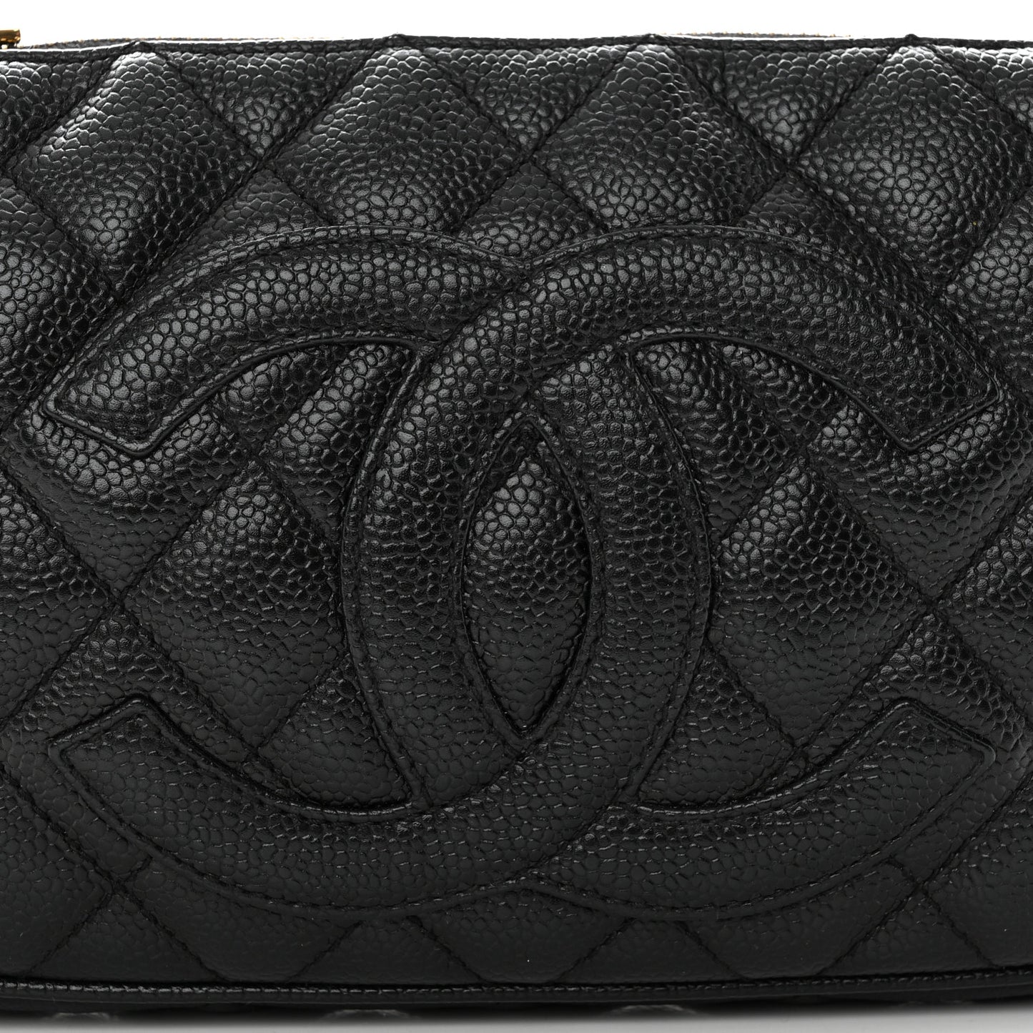 Caviar Quilted Timeless CC Shoulder Bag Black