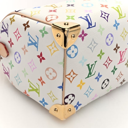 Louis Vuitton LV X TM Monogram Multicolor Speedy Bandouliere 25 White 8 of 9