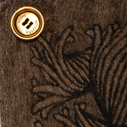 Louis Vuitton Knit Cashmere Circle Rope Bandana Brown 3 of 6