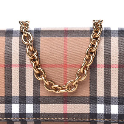 Burberry Vintage Check Henley Wallet On Chain Black 9 of 9