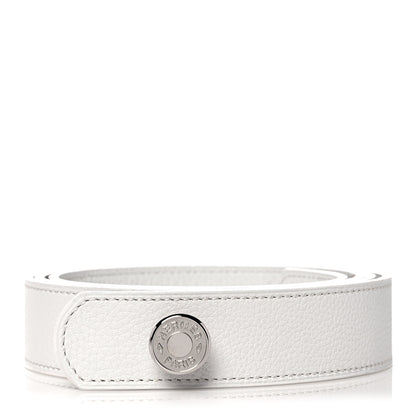 Hermes Togo Clou de Selle Belt 85 White 1 of 6