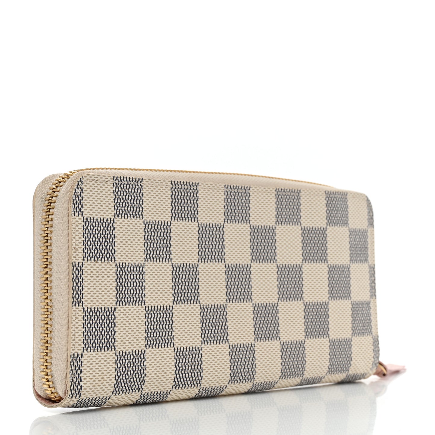 Damier Azur Clemence Wallet Rose Ballerine