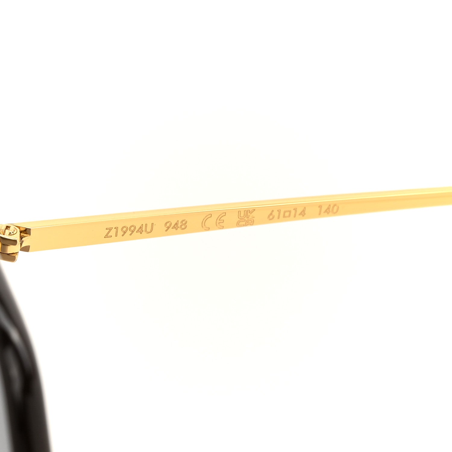 Louis Vuitton Metal LV Moon Square Sunglasses Z1994U Gold 6 of 6