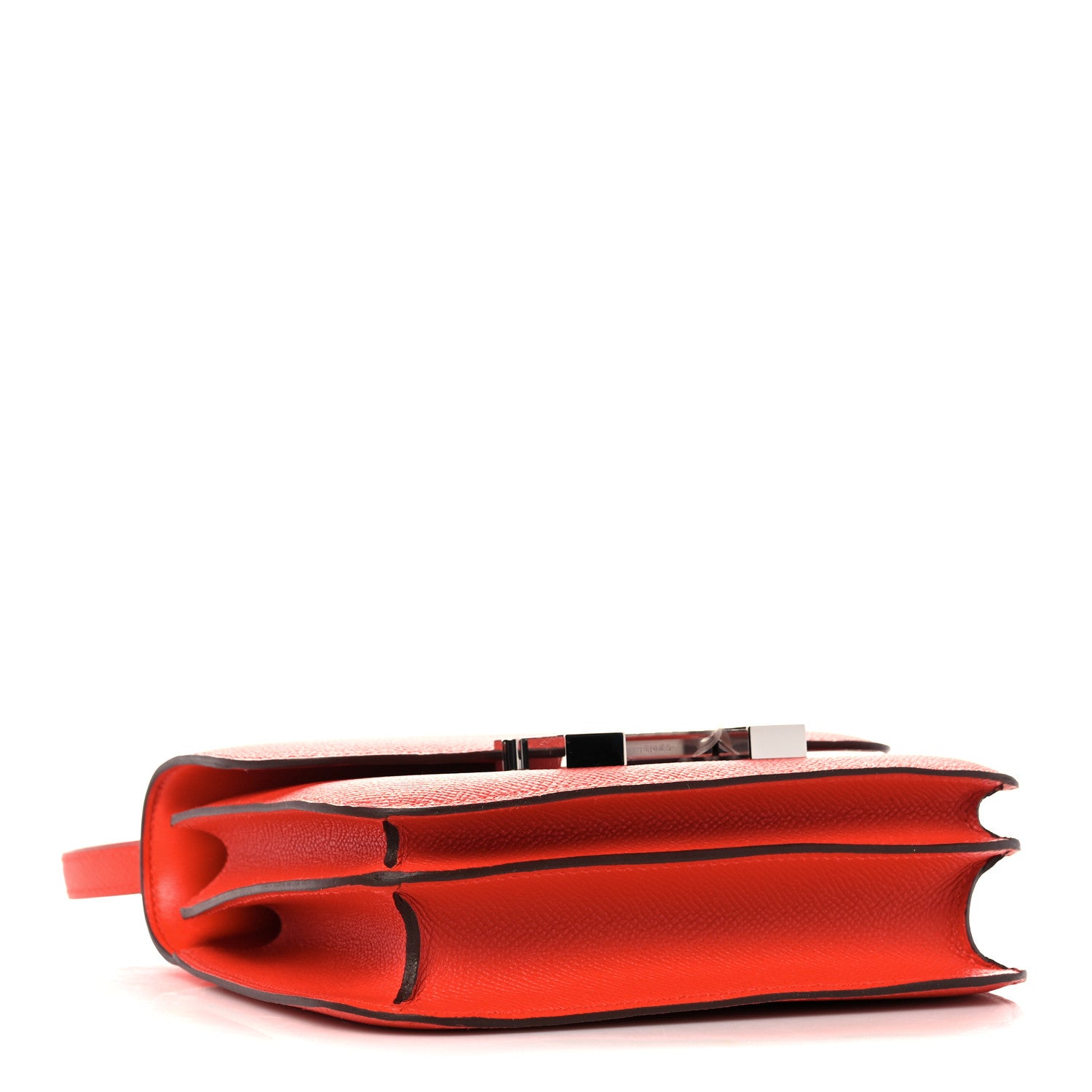 Hermes Epsom Enamel Constance 18 Capucine Sanguine 4 of 10