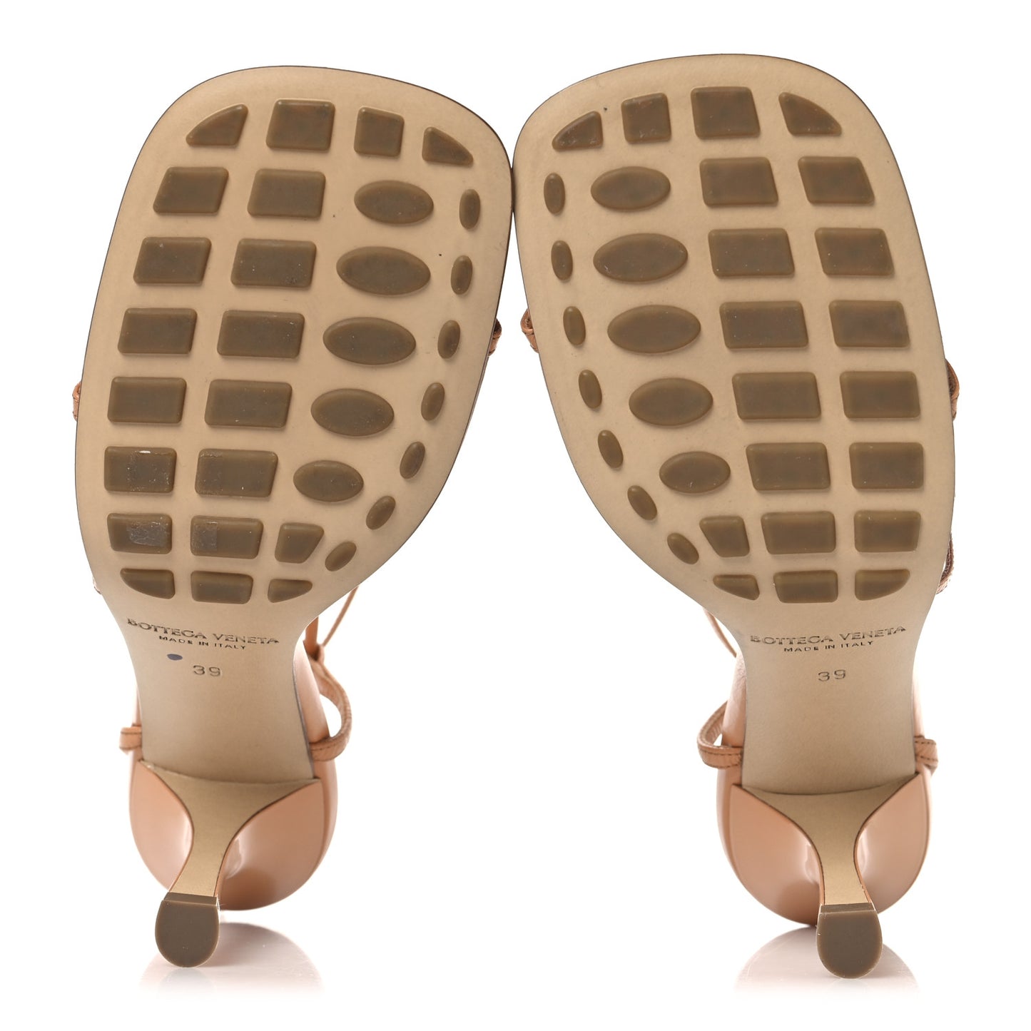 Crush Calfskin The Line 90mm Sandals 39 Clay