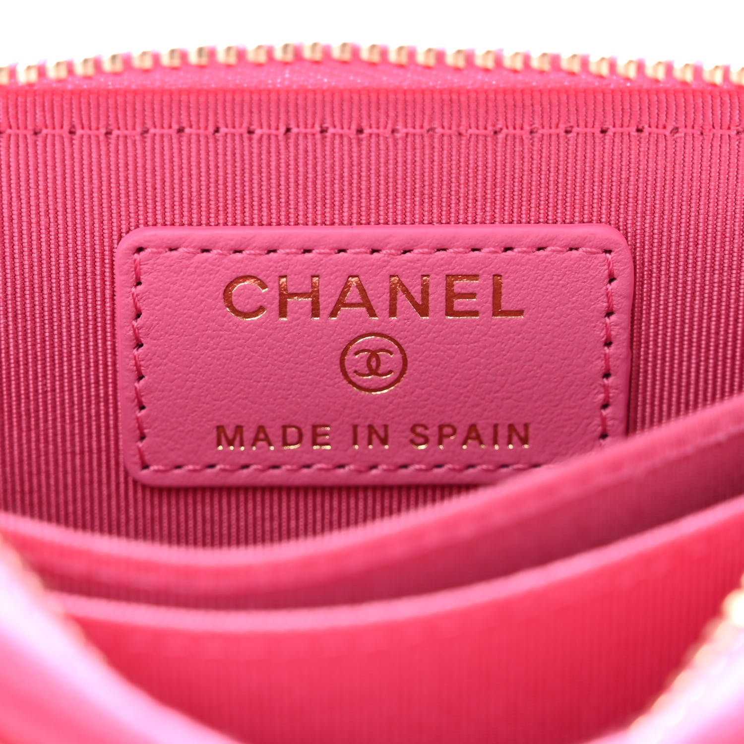 Chanel Caviar Quilted Zip Coin Purse Pink 6 of 8
