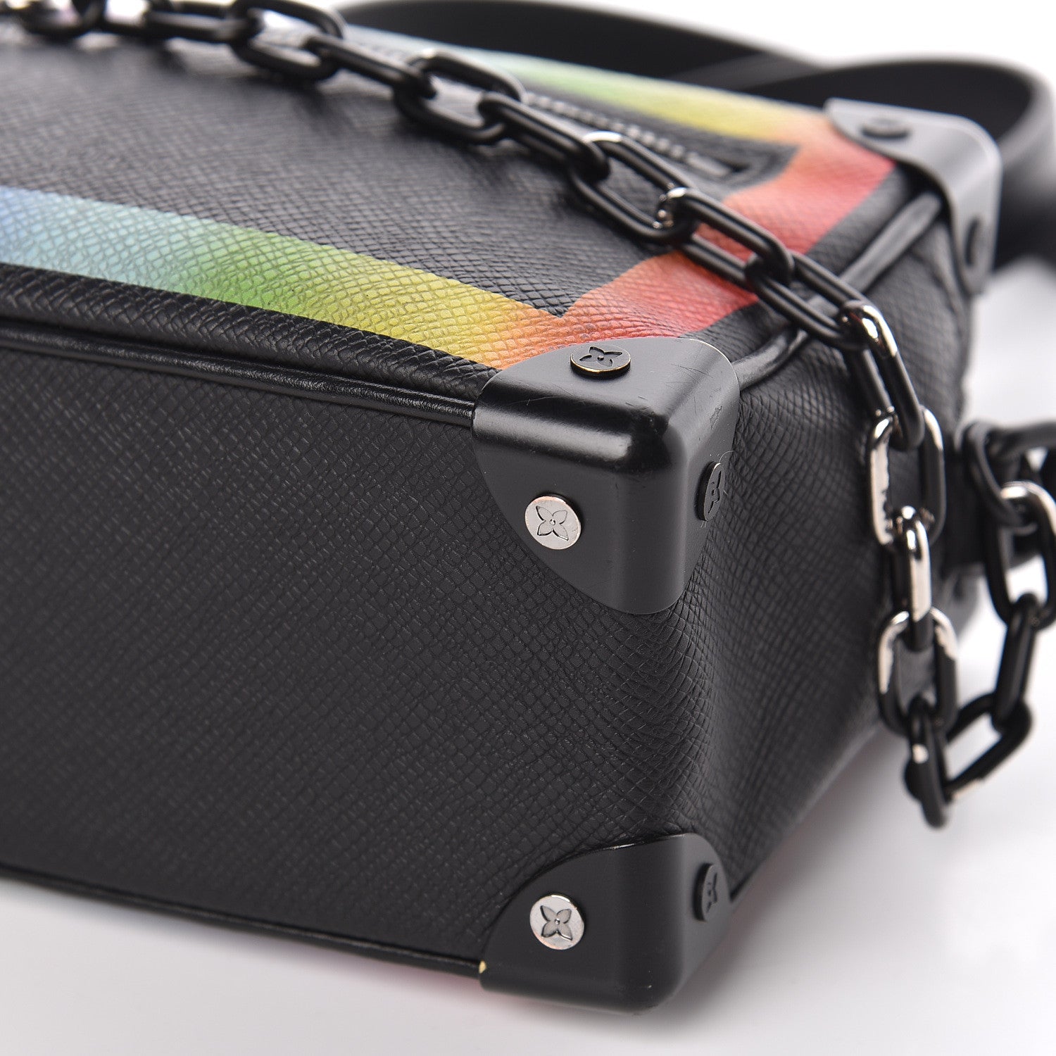 Louis Vuitton Taiga Rainbow Mini Soft Trunk Black 12 of 13