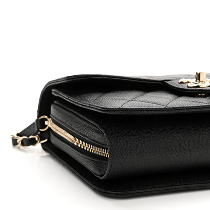 Chanel Caviar Quilted Large Like A Wallet Flap Black 9 of 11